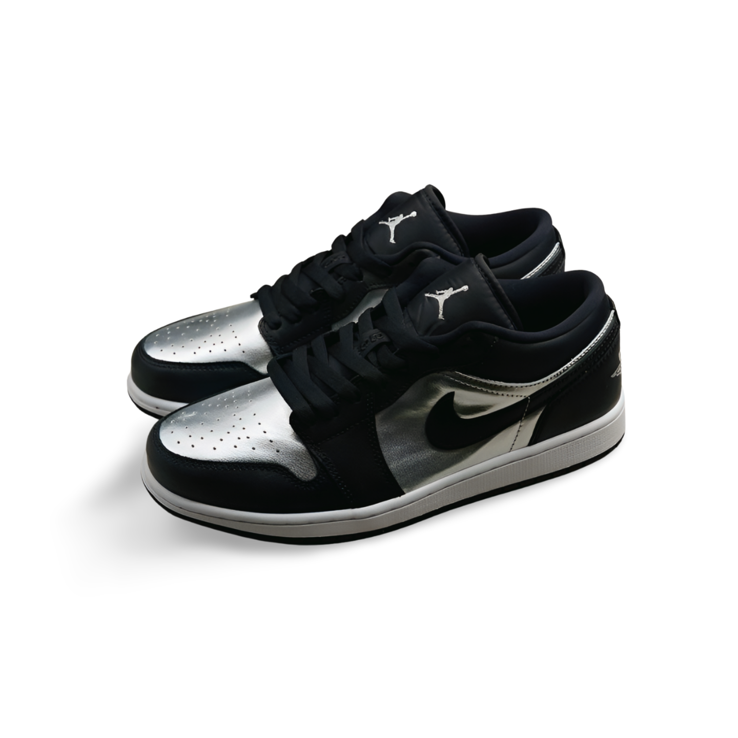 Air Jordan 1 Low “Black Metallic Silver”