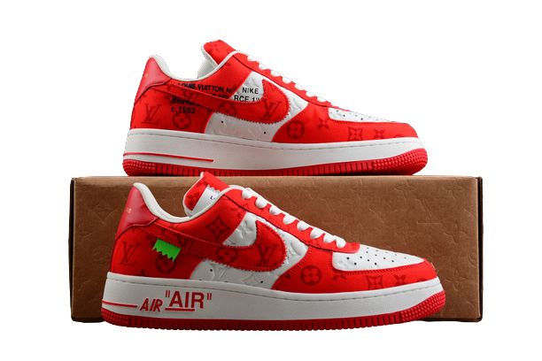 Louis Vuitton x Air Force 1 Low Red